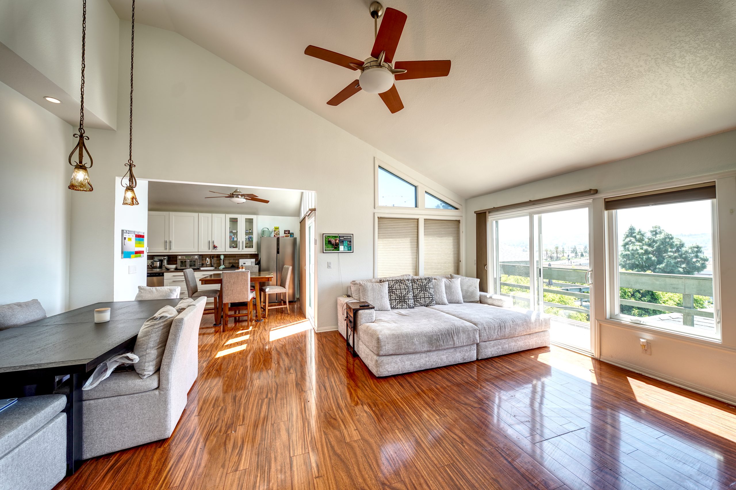 Exterior deck and patio